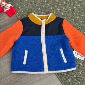 Old Navy Blue and Orange Baby Jacket